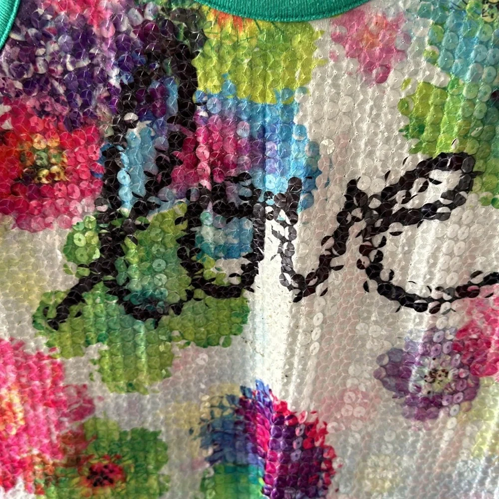 Justice Sequin LOVE Tank Top